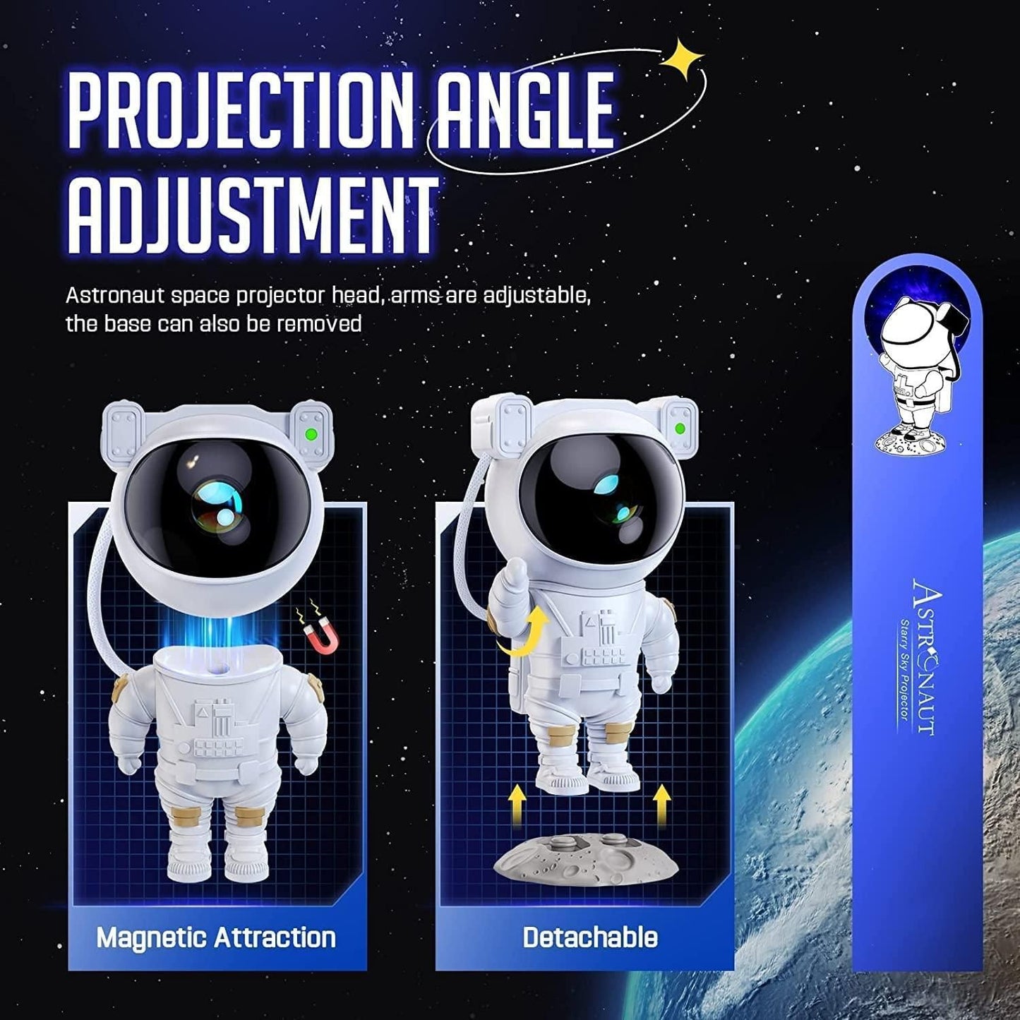 Galaxy Astronaut Projector With Remote