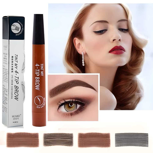Waterproof 4-Tip Eyebrow Pen