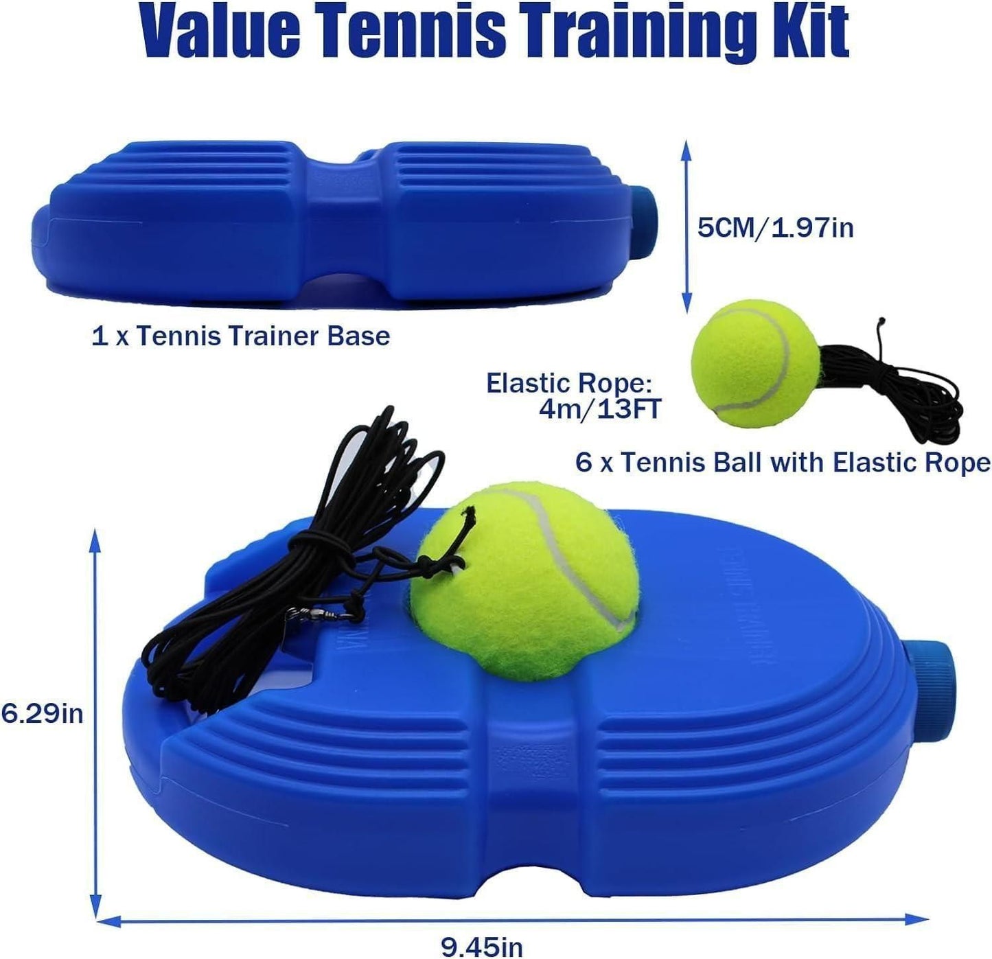 Solo Tennis Trainer Rebound Ball with String