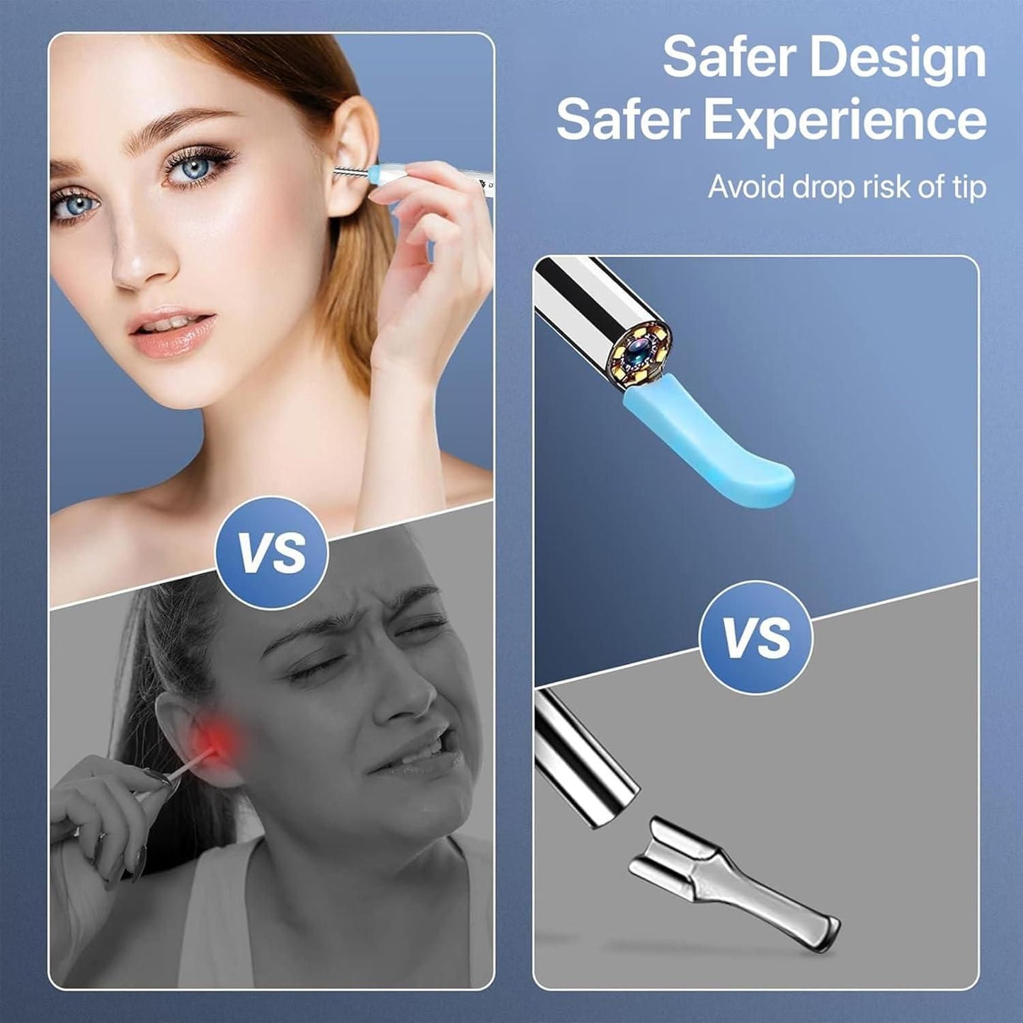 Smart Earwax Removal Kit with HD Camera & WiFi (7-Piece Set, 6 LED, iOS/Android Compatible)