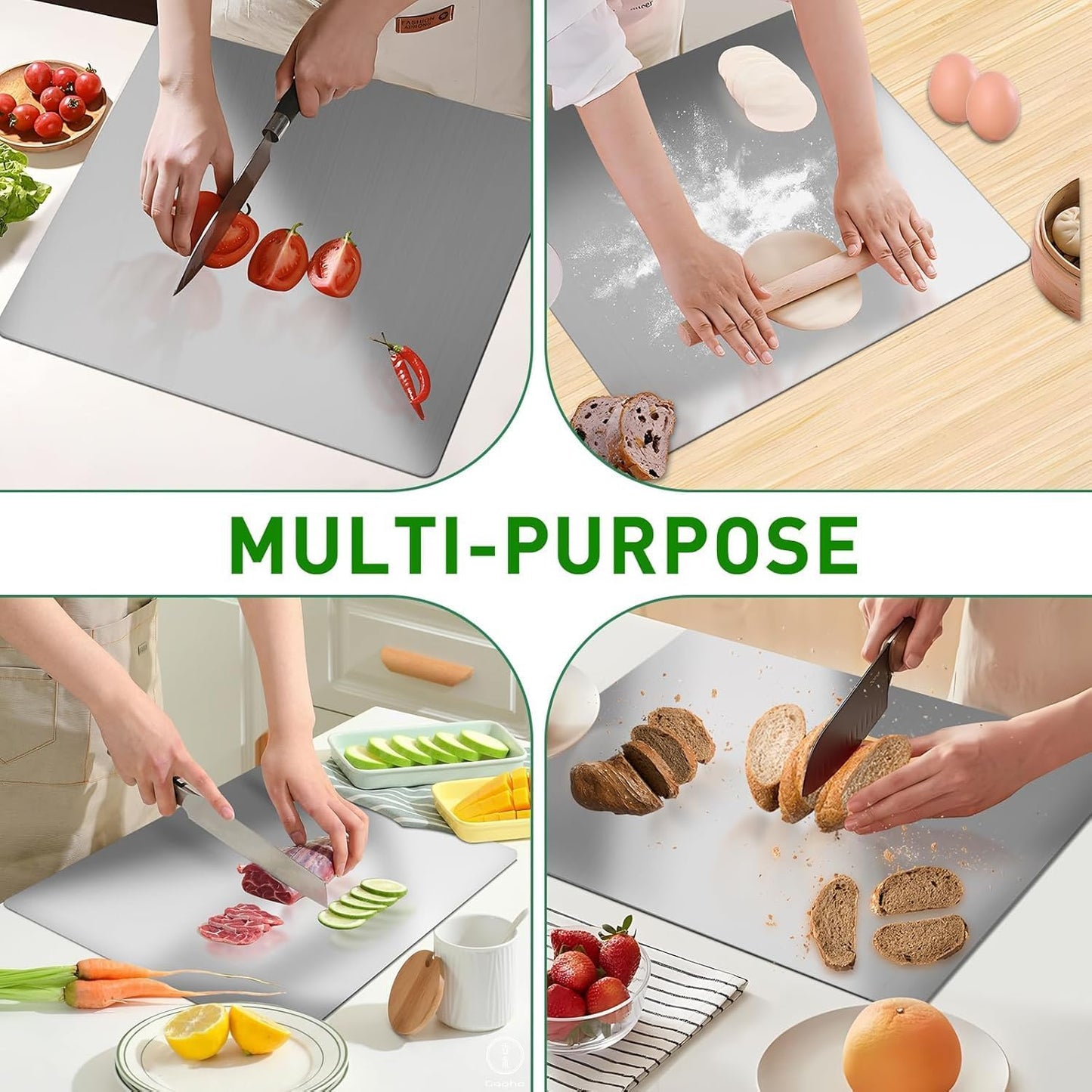 Stainless Steel Chopping Board Large